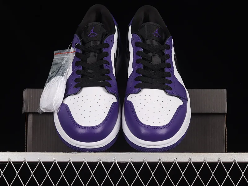 All categories Air Jordan Jordan series basketball shoes Air Jordan 1 Low Z version Air Jordan 1 Low Golf "White Purple" AJ1 Joe 1 new golf version white and purple color DD9315-105